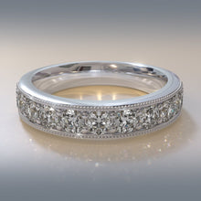 Load image into Gallery viewer, Vintage Diamond Anniversary Diamond Ring with 0.34 ct.(finished) 1.6mm - Luxury Time NYC