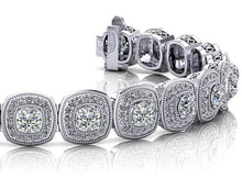 Load image into Gallery viewer, Vintage Inspired Fancy Diamond Bracelet with 3.25 ct.(finished) 1mm, 2.5mm - Luxury Time NYC