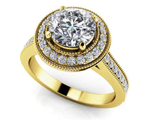 Load image into Gallery viewer, Vintage Luxe Diamond Engagement Ring with 0.77 ct. (0.50 ct. center diamond) - Luxury Time NYC