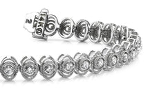 Load image into Gallery viewer, Vintage Oval Link Diamond Bracelet with 1.00 ct.(finished) 1.8mm - Luxury Time NYC