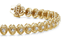 Load image into Gallery viewer, Vintage Oval Link Diamond Bracelet with 2.04 ct.(finished) 2.5mm - Luxury Time NYC