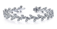 Load image into Gallery viewer, Vintage Style Leaf Diamond Bracelet with 2.05 ct.(finished) 1.65mm - Luxury Time NYC