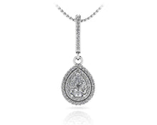 Load image into Gallery viewer, Vintage Teardrop Diamond Pendant with 0.59 ct. (0.30 ct. center diamond) - Luxury Time NYC