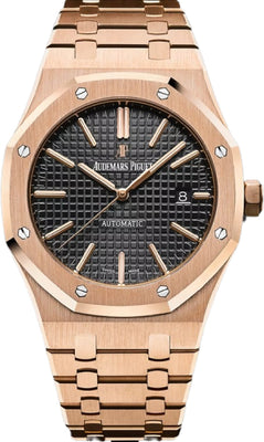 Audemars Piguet Royal Oak Rose Gold Selfwinding 41mm Black Index Dial - 15400OR.OO.1220OR.01