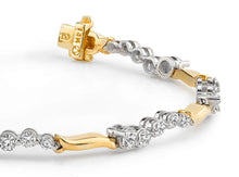 Load image into Gallery viewer, Wavy Journey Diamond Bracelet with 2.06 ct.(finished) - Luxury Time NYC