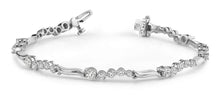 Load image into Gallery viewer, Wavy Journey Diamond Bracelet with 2.06 ct.(finished) - Luxury Time NYC