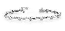 Load image into Gallery viewer, Wavy Link Diamond Bracelet with 0.52 ct.(finished) 2.25mm - Luxury Time NYC