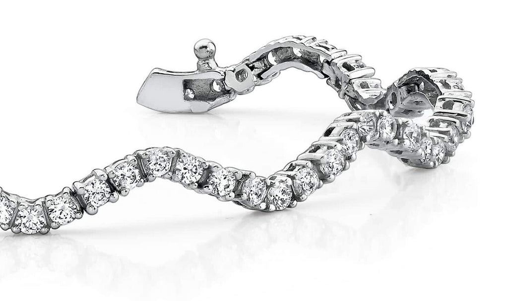 Winding Road Diamond Bracelet with 2.64 ct.(finished) 2mm - Luxury Time NYC