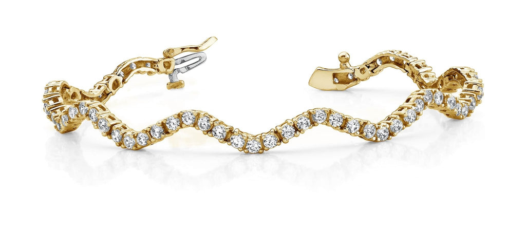 Winding Road Diamond Bracelet with 2.64 ct.(finished) 2mm - Luxury Time NYC