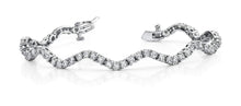 Load image into Gallery viewer, Winding Road Diamond Bracelet with 5.04 ct.(finished) 3mm - Luxury Time NYC