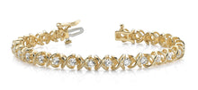 Load image into Gallery viewer, X Link Diamond Tennis Diamond Bracelet with 1.98 ct.(finished) 2.6mm - Luxury Time NYC