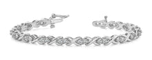 Load image into Gallery viewer, X Link Lovebird Diamond Bracelet with 1.70 ct.(finished) 2.5mm - Luxury Time NYC