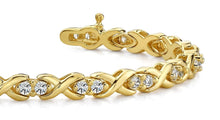 Load image into Gallery viewer, X Link Lovebird Diamond Bracelet with 1.70 ct.(finished) 2.5mm - Luxury Time NYC