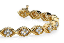 Load image into Gallery viewer, X Pattern Diamond Bracelet with 2.16 ct.(finished) 2.0mm - Luxury Time NYC