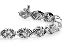 Load image into Gallery viewer, X Pattern Diamond Bracelet with 2.16 ct.(finished) 2.0mm - Luxury Time NYC