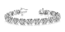 Load image into Gallery viewer, X Quad Diamond Bracelet with 1.04 ct.(finished) 1.25mm - Luxury Time NYC