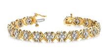 Load image into Gallery viewer, X Quad Diamond Bracelet with 1.04 ct.(finished) 1.25mm - Luxury Time NYC