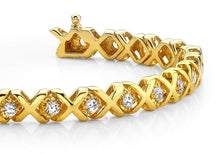 Load image into Gallery viewer, Xoxo Diamond Bracelet with 1.02 ct.(finished) 2.0mm - Luxury Time NYC