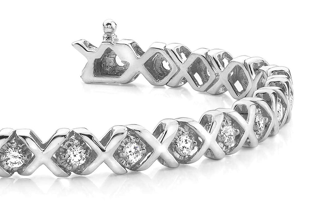 Xoxo Diamond Bracelet with 1.02 ct.(finished) 2.0mm - Luxury Time NYC