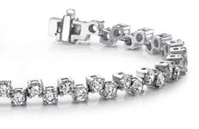 Load image into Gallery viewer, Zig Zag Diamond Bracelet with 11.00 ct.(finished) 4mm - Luxury Time NYC