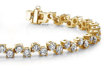 Zig Zag Diamond Bracelet with 8.05 ct.(finished) 3.6mm - Luxury Time NYC