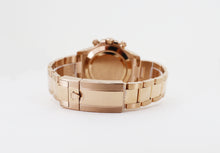 Load image into Gallery viewer, Rolex Daytona Rose Gold Pink &amp; Black Index Dial Rose Gold Bezel Oyster Bracelet 116505