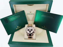 Load image into Gallery viewer, Rolex Daytona Rose Gold Pink &amp; Black Index Dial Rose Gold Bezel Oyster Bracelet 116505