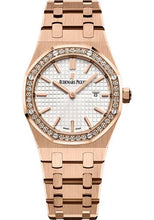 Load image into Gallery viewer, Audemars Piguet Ladies Collection Royal Oak Quartz Watch-Silver Dial 33mm-67651OR.ZZ.1261OR.01 - Luxury Time NYC INC
