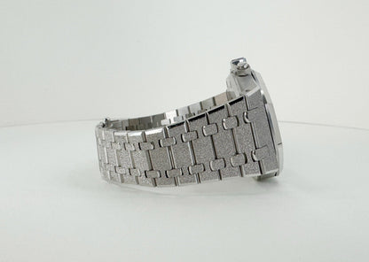 Audemars Piguet Royal Oak Chronograph Frosted White Gold 41mm Purple 26331BC.GG.1224BC.01 - Luxury Time NYC