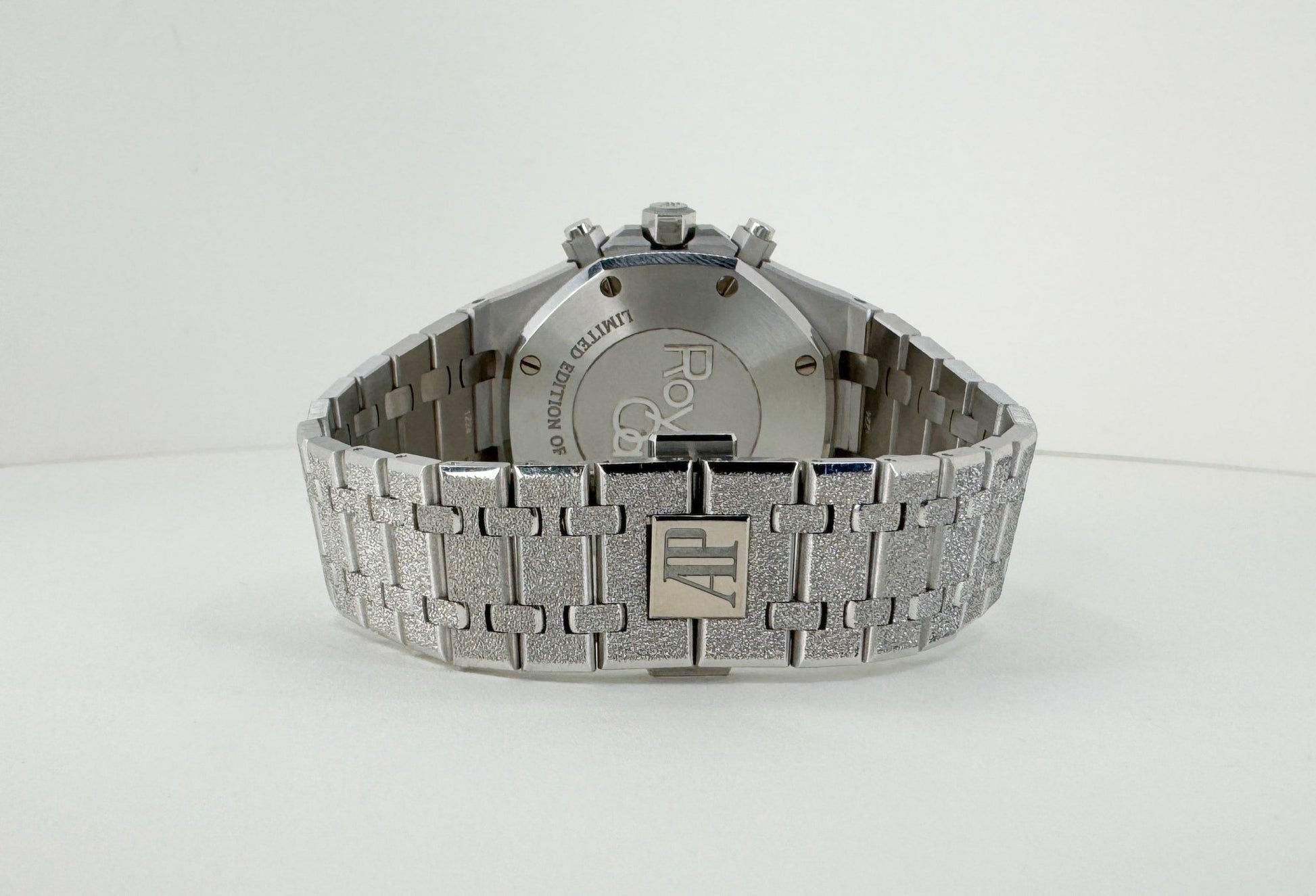 Audemars Piguet Royal Oak Chronograph Frosted White Gold 41mm Purple 26331BC.GG.1224BC.01 - Luxury Time NYC