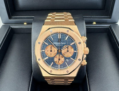 Audemars Piguet Royal Oak Chronograph Watch-Blue Dial 41mm-26331OR.OO.1220OR.01 - Luxury Time NYC