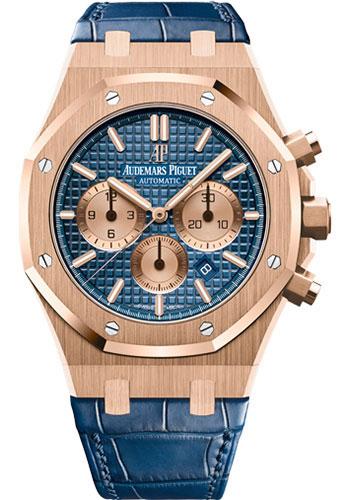 Audemars Piguet Royal Oak Chronograph Watch-Blue Dial 41mm-26331OR.OO.D315CR.01 - Luxury Time NYC INC