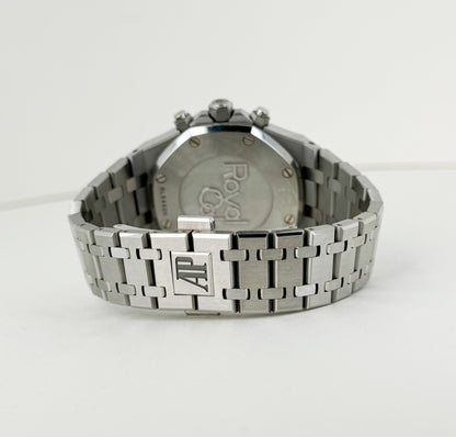 Audemars Piguet Royal Oak Chronograph Watch-Silver Dial 38mm-26315ST.OO.1256ST.01 - Luxury Time NYC