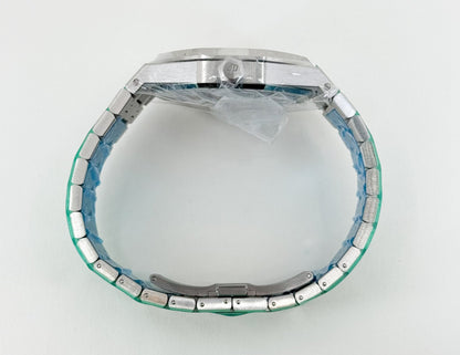 Audemars Piguet Royal Oak Double Balance Wheel Openworked Stainless Steel 41mm Black Skeleton Dial 15407ST.OO.1220ST.01 - Luxury Time NYC