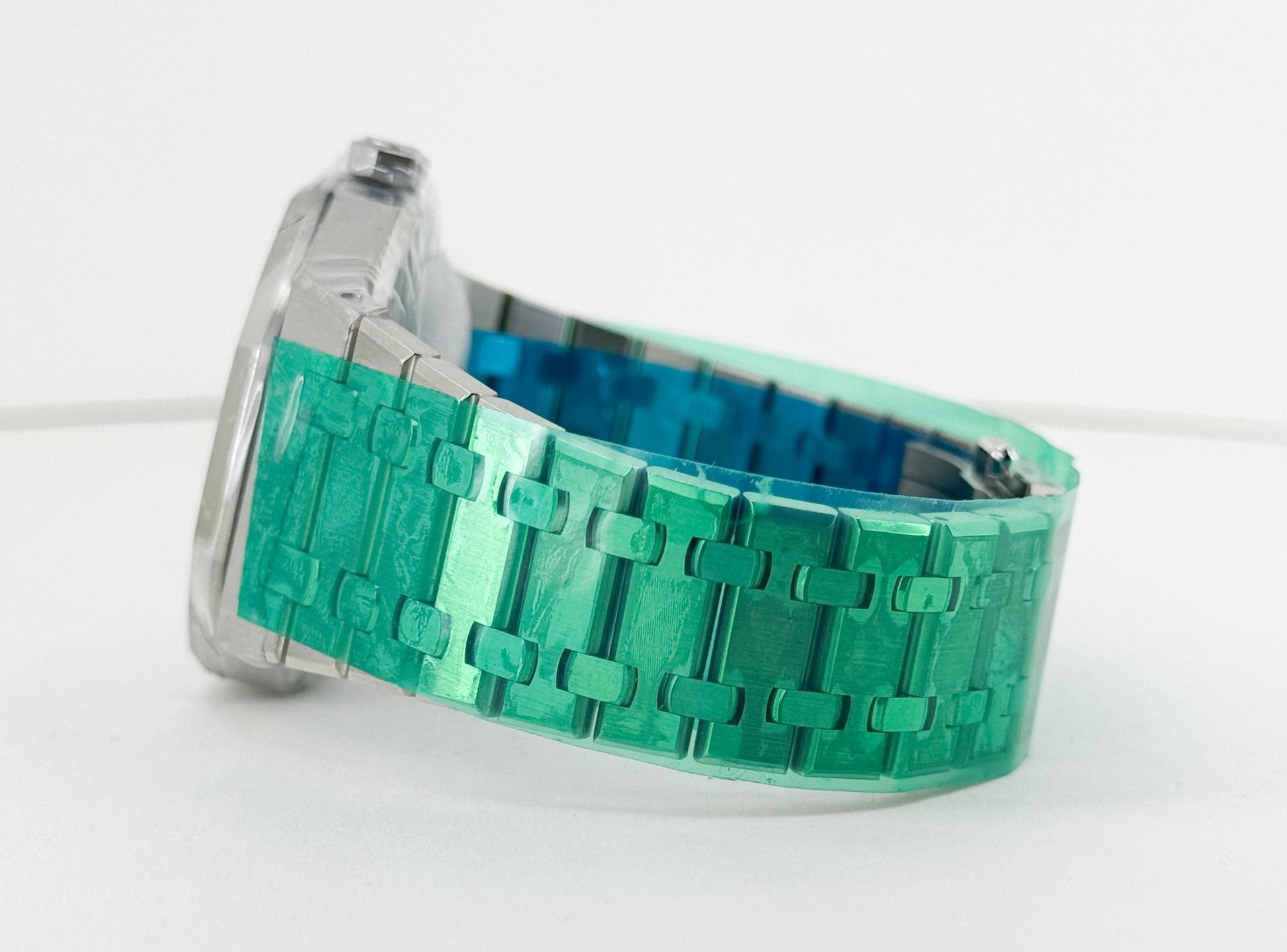 Audemars Piguet Royal Oak Double Balance Wheel Openworked Stainless Steel 41mm Black Skeleton Dial 15407ST.OO.1220ST.01 - Luxury Time NYC