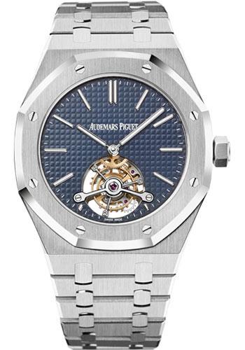 Audemars Piguet Royal Oak Extra-Thin Tourbillon Watch-Blue Dial 41mm-26510ST.OO.1220ST.01 - Luxury Time NYC INC