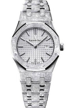 Load image into Gallery viewer, Audemars Piguet Royal Oak Frosted Gold Watch-Rhodium Dial 33mm-67653BC.GG.1263BC.01 - Luxury Time NYC INC
