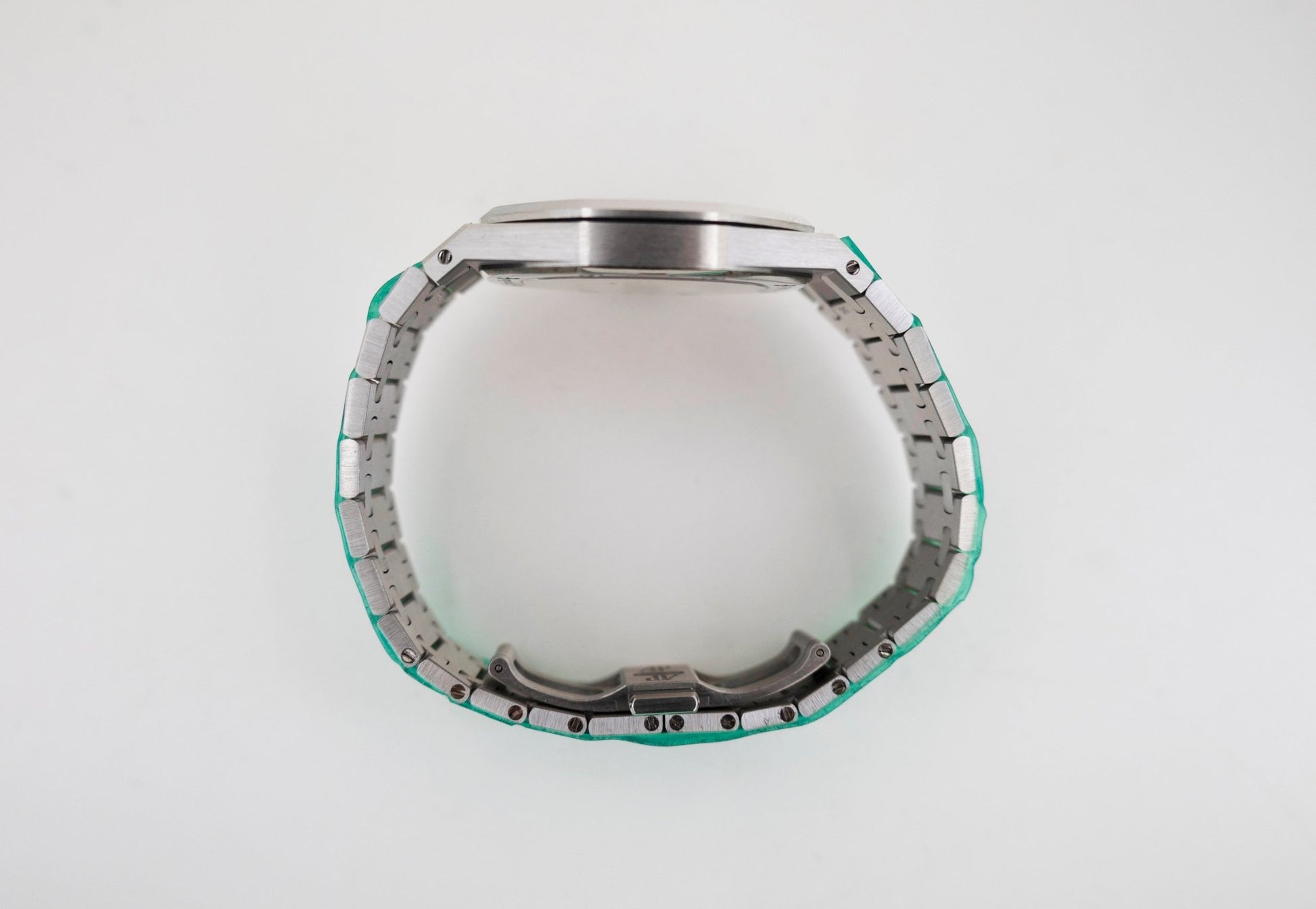 Audemars Piguet Royal Oak Jumbo Extra-Thin Platinum 39mm Green 16202PT.OO.1240PT.01 - Luxury Time NYC