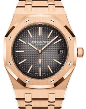 Load image into Gallery viewer, Audemars Piguet Royal Oak Jumbo Extra-Thin Rose Gold 39mm Slate Grey 16202OR.OO.1240OR.01 - Luxury Time NYC