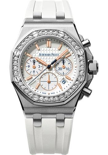 Audemars Piguet Royal Oak Offshore Chronograph Summer Edition 2017 Watch-Silver Dial 37mm-26144ST.ZZ.D010CA.01 - Luxury Time NYC INC