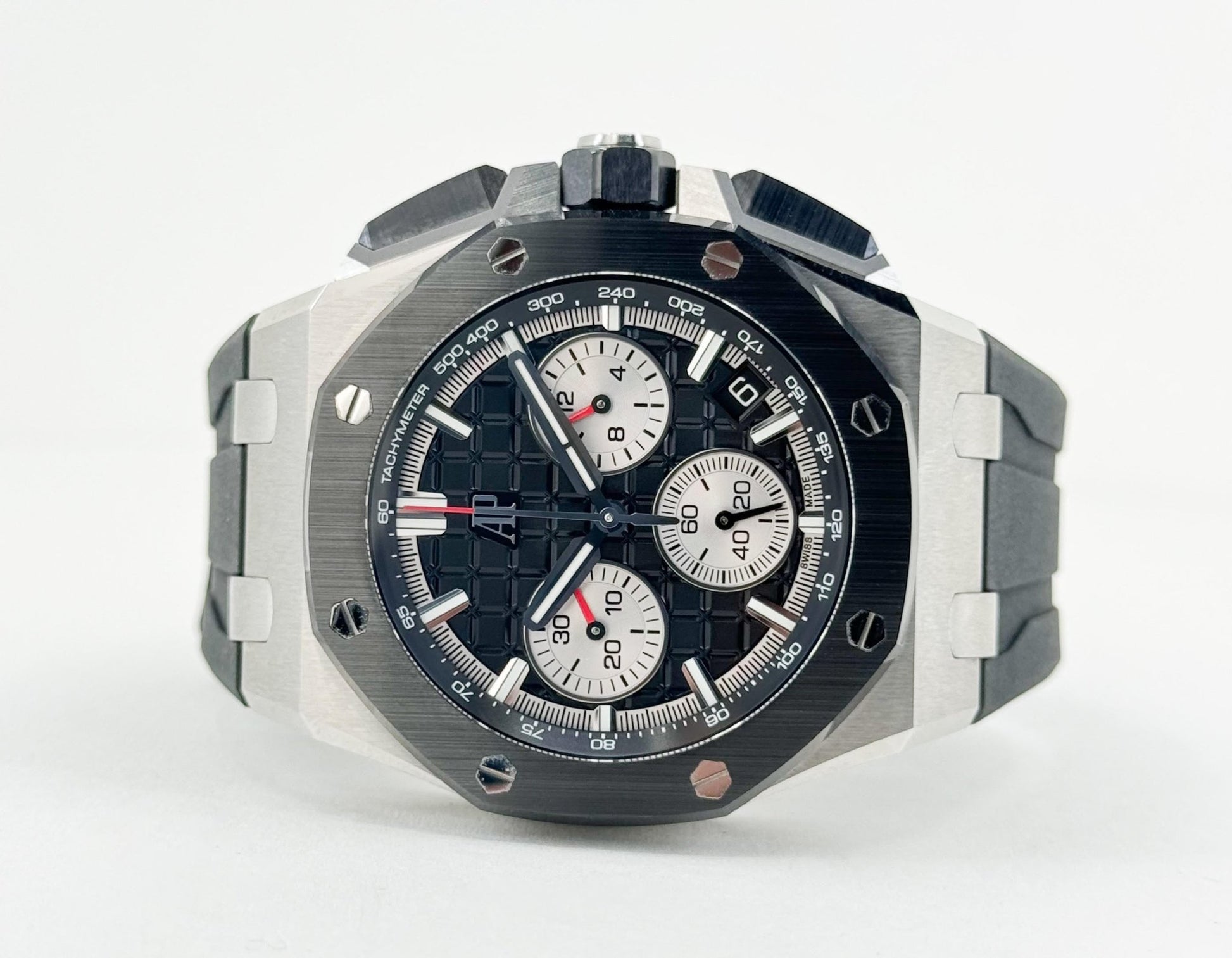 Audemars Piguet Royal Oak Offshore Chronograph Watch Black Dial 43mm-26420SO.OO.A002CA.01 - Luxury Time NYC