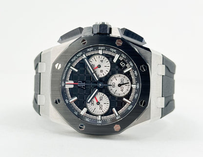 Audemars Piguet Royal Oak Offshore Chronograph Watch Black Dial 43mm-26420SO.OO.A002CA.01 - Luxury Time NYC