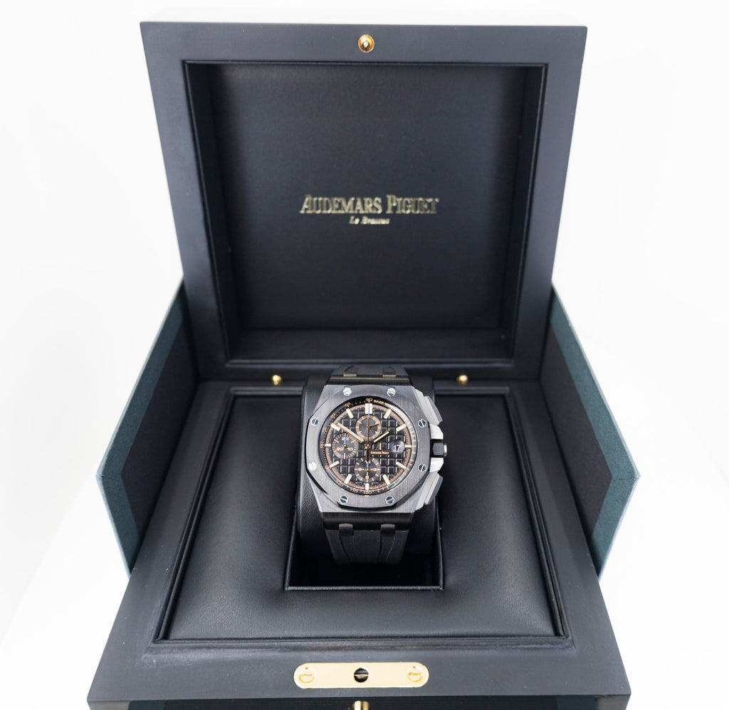 Audemars Piguet Royal Oak Offshore Chronograph Watch-Black Dial 44mm-26405CE.OO.A002CA.02 - Luxury Time NYC