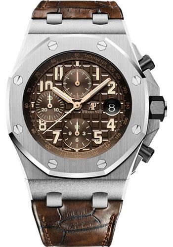 Audemars Piguet Royal Oak Offshore Chronograph Watch-Brown Dial 42mm-26470ST.OO.A820CR.01 - Luxury Time NYC INC