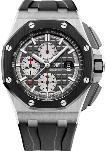 Audemars Piguet Royal Oak Offshore Chronograph Watch-Rhodium Dial 44mm-26400IO.OO.A004CA.01 - Luxury Time NYC INC