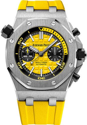 Audemars Piguet Royal Oak Offshore Diver Chronograph Limited Edition of 375 Watch-Yellow Dial 42mm-26703ST.OO.A051CA.01 - Luxury Time NYC INC