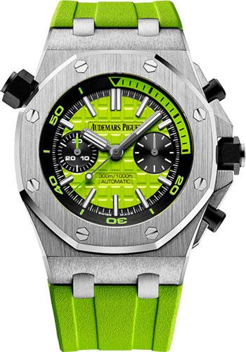 Audemars Piguet Royal Oak Offshore Diver Chronograph Watch-Green Dial 42mm-26703ST.OO.A038CA.01 - Luxury Time NYC INC