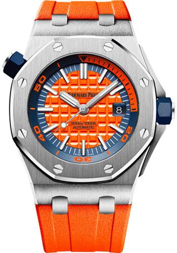 Audemars Piguet Royal Oak Offshore Diver Special Edition Watch-Orange Dial 42mm-15710ST.OO.A070CA.01 - Luxury Time NYC INC