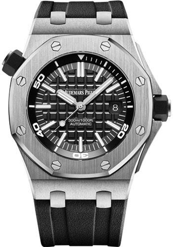 Audemars Piguet Royal Oak Offshore Diver Watch-Black Dial 42mm-15710ST.OO.A002CA.01 - Luxury Time NYC INC