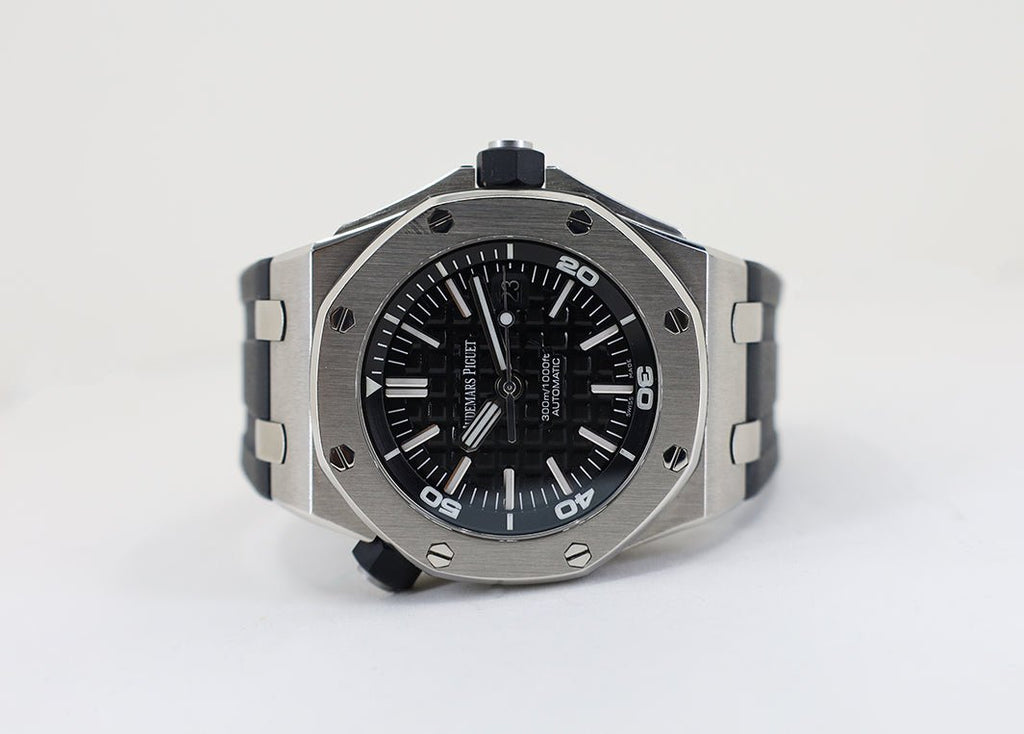 Audemars Piguet Royal Oak Offshore Diver Watch-Black Dial 42mm-15710ST.OO.A002CA.01 - Luxury Time NYC